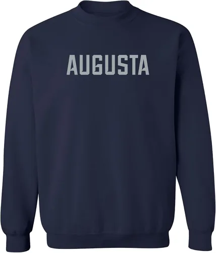Vista 16 de UGP Campus Apparel NCAA Bloque Básico, Cuello Redondo Color del Equipo, Colegio, Universidad Cremalleras Akron Navy