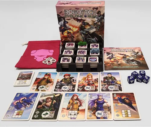 Vista 2 de Strange Machine Games: Robotech: Cyclone Run - Juego de mesa de estrategia basado en dados, control de área, con licencia oficial, a partir de 10