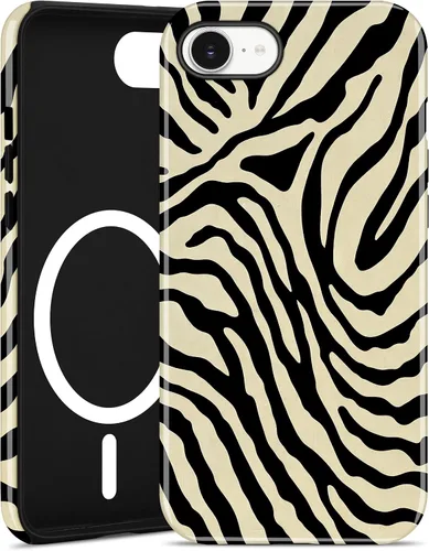 Vista 61 de Jusy Funda magnética Zebra para iPhone XR, color negro