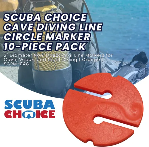 Vista 3 de Scuba Choice Cave Diving Line Circle Marker, 10pcs Pack