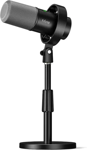Vista 9 de FIFINE AmpliTank K688W Studio XLR Dynamic Microphone, USB PC Podcast Mic