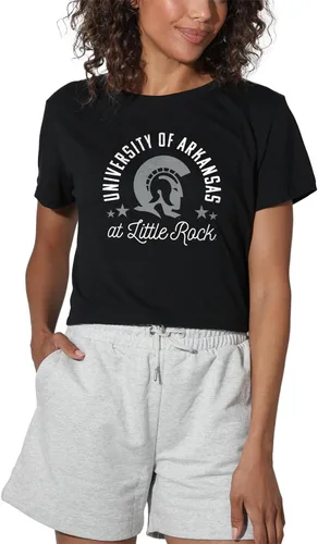 Vista 255 de Colección oficial de camisetas con diseño de mascota desgastada para mujer, color negro Grizzlies del estado de Adams
