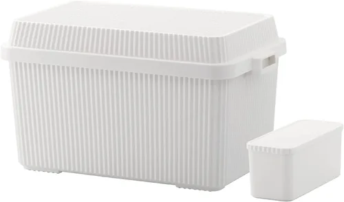 Vista 14 de LIKE-IT STC-02S Caja de almacenamiento, contenedor apilable, 29.7 gal (83 L) con caja interna, estuche de almacenamiento, al aire libre, camping