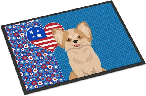 Vista 177 de Caroline's Treasures WDK5119JMAT Airedale Terrier USA - Tapete para interiores o exteriores, 24 x 36 pulgadas, tapete para puerta delantera