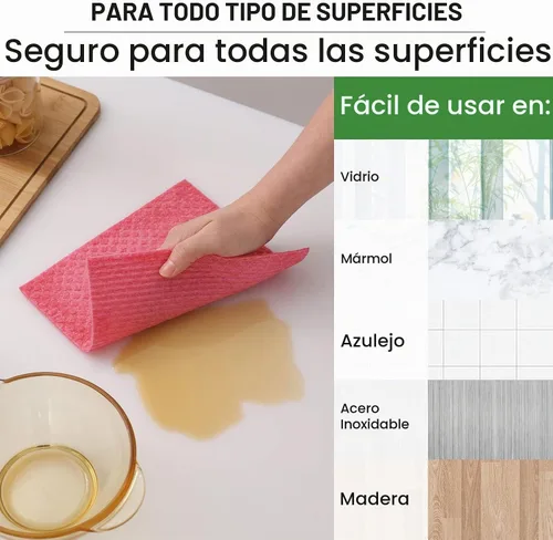 Vista 3 de Homaxy - Paños de cocina suecos para cocina, paquete de 10, surtido