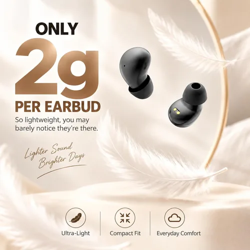 Vista 4 de Invisible Sleep Earbuds for Side Sleepers, Ultra-Small Wireless Bluetooth, Mini Headphones with 24H Playtime, Diamond-Cut Case, Black