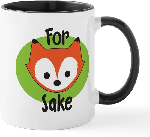 Vista 7 de CafePress Taza de café de cerámica For Fox Sake de 11 oz (11.0 fl oz)