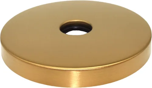 Vista 2 de Corla Brida de brazo de ducha moderna de gran tamaño de 4 pulgadas Placa de cubierta de escudo de repuesto universal (oro cepillado)