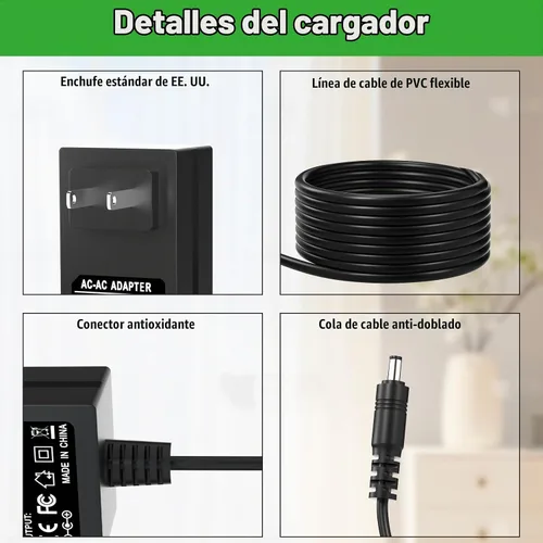 Vista 7 de Cargador de 29.4V para batería Hyper 24V Volt compatible con Hyper HPR 350 HYP-350-1000 Powered Youth Dirt Bike Cable de suministro de adaptador
