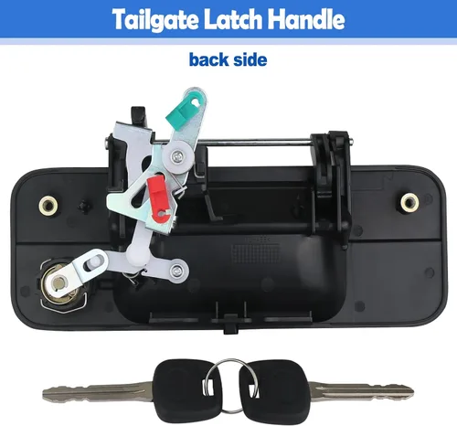 Vista 4 de Osompar Manija exterior del portón trasero con cilindro de cerradura con llave para Toyota Tundra 2007-2013 Reemplaza 69090-0C040 690900C040 81213
