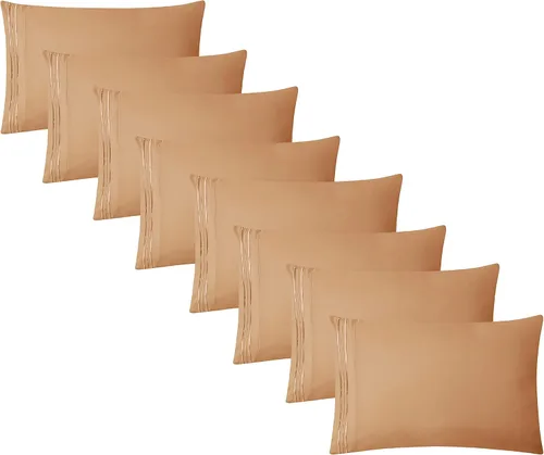 Vista 31 de Clara Clark Fundas de almohada de tamaño estándar – Funda de almohada ultra suave, fundas de almohada de microfibra ligera tamaño Queen – Juego de 2