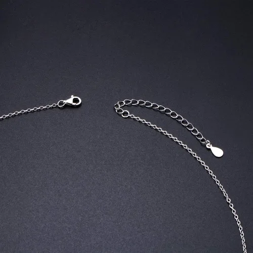 Vista 5 de DAOCHONG Collares con colgante de sol y luna de plata de ley 925 para mujer, regalos de joyería para ella