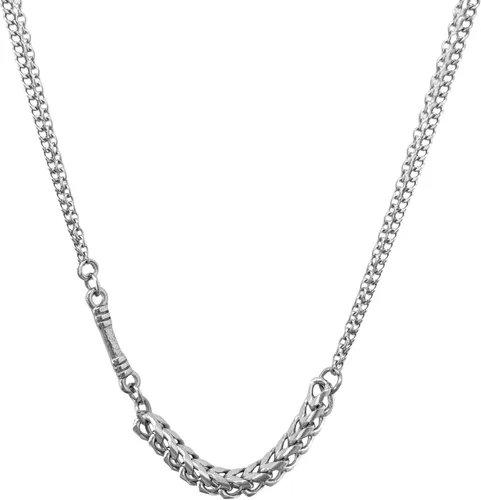 Vista 13 de Collar minimalista con cadena irregular Y2k para uso diario, versátil, joyería de moda para mujer, plata Dorado-1