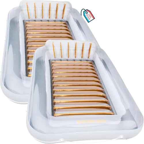 Vista 20 de SWIMLINE Original Suntan Tub Series Classic Inflatable Tanning Float Floating Lounge Personal Tan Pool Hybrid Lounger Adjustable Pillow Fill