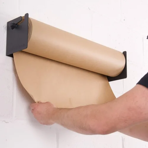 Vista 3 de Rollo de papel Kraft marrón de 18 "40 libras 760 'Relleno de vacío de embalaje de embalaje de embalaje
