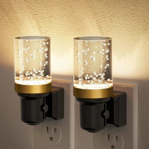Vista 17 de JandCase Luz de Noche LED, Luces Nocturnas Regulables Enchufables en la Pared, Luz Nocturna Moderna con Sensor de Luz Automático de Encender/Apagar
