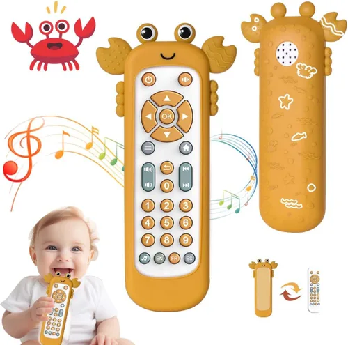 Vista 8 de Baby TV - Juguete de control remoto con luz y sonido realistas Baby TV Remote Control Toy with Music - English, French and Spanish 3 Language for