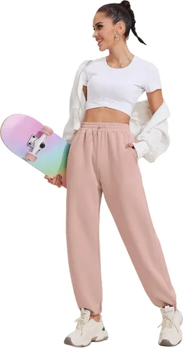 Vista 6 de Pinspark Pantalones de pierna recta suaves y holgados con bolsillos para mujer