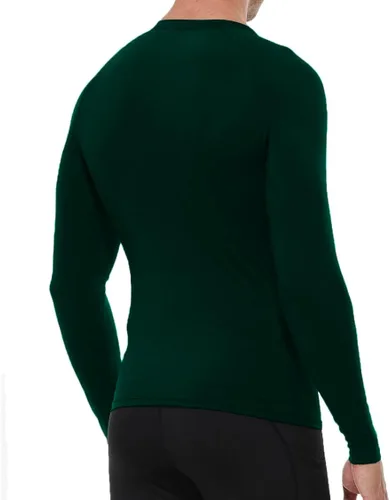 Vista 3 de Camisas de compresión de manga larga para hombre, ajuste seco, para entrenamiento, atléticas, camisetas para correr