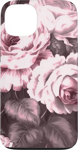Vista 7 de iPhone 16 Vintage Classic Rose Flower Pattern in Pink Case
