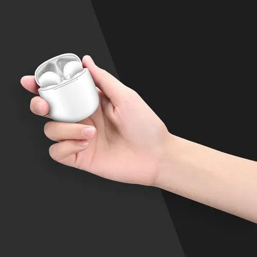 Vista 7 de yobola Auriculares inalámbricos, auriculares Bluetooth, graves profundos y ligeros, mini auriculares inalámbricos para correr/fitness, 25 horas
