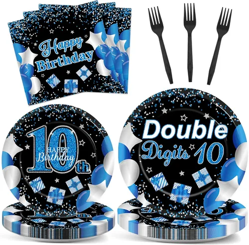 Vista 49 de Qyeahkj Juego de 100 platos de papel y servilletas de abeja, suministros para fiesta de primer cumpleaños, suministros para el primer cumpleaños