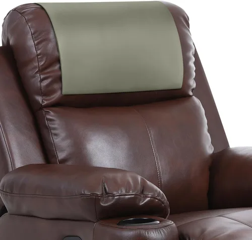 Vista 9 de Protector de reposacabezas reclinable, funda antideslizante de piel sintética para reposacabezas Impermeable y lavable para silla reclinable
