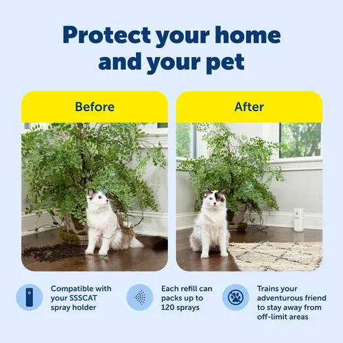 Vista 3 de PetSafe SSSCAT - Espray automático para mascotas para disuasión - Corrección de comportamiento sin contacto - Sensor de movimiento con ráfaga