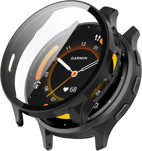 Vista 8 de Protector de pantalla diseñado para Garmin Venu 3s Smartwatch Case, cubierta completa de policarbonato protector de carcasa ultrafina diseñada