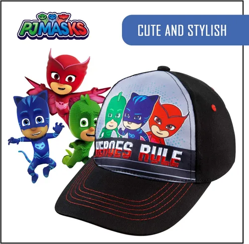 Vista 4 de PJ Masks Catboy, Gekko and Owlette - Gorra de béisbol para niños de 2 a 4 años