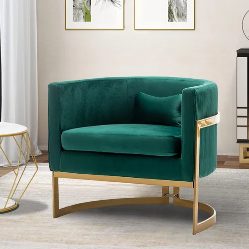 Vista 14 de Silla Decorativa Moderna de Cuero Sintético, Silla de Brazos Moderna y Confortable, Silla de Sofá Individual Tapizada para Sala de Estar