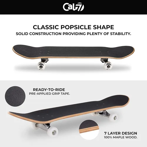 Vista 3 de Cal 7 Patineta Completa Estándar 19.1 cm - 20.3 cm de Tabla