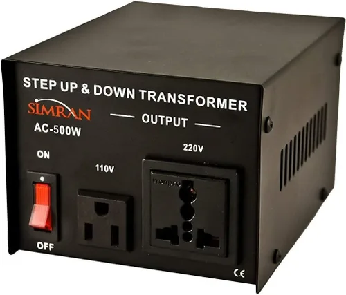 Vista 5 de Simran AC-100, transformador elevador/reductor de tensión 110 V/220 V