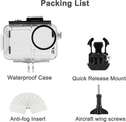 Vista 8 de OKFUN Carcasa impermeable de 164.0 ft/164 pies compatible con DJI Osmo Action 5 Pro Action4 Action3 protección de buceo cubierta protectora