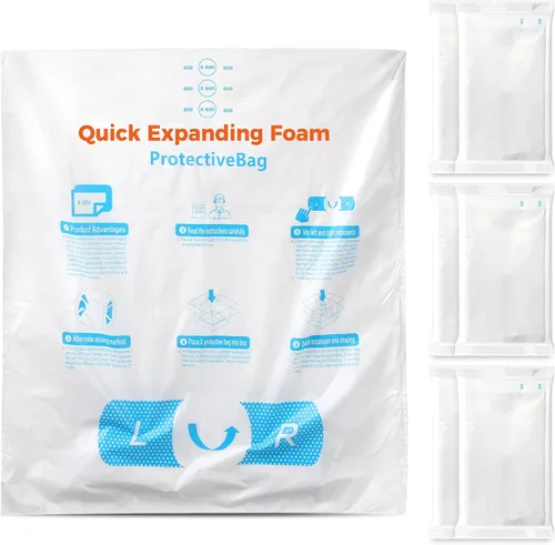 Vista 12 de 15 x 18 pulgadas, 10 unidades TONESPAC Instant Pack Quick Expanding Foam X-100 Bolsa de embalaje para embalaje y envío