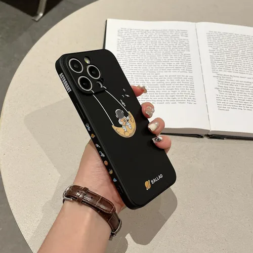 Vista 14 de Yonds Queen Funda protectora de TPU para iPhone SE 2022 (3ª generación), compatible con iPhone 7/8/SE2 (2020), diseño de astronauta, planeta, luna