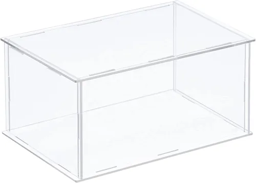 Vista 11 de MECCANIXITY Caja plástica de acrílico de la vitrina clara monta el escaparate a prueba de polvo 6.3x4.3x6.1 pulgadas para artículos coleccionables