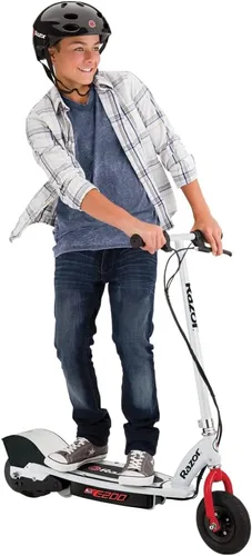 Vista 6 de Patinete eléctrico Razor E200 para adolescentes y adultos - Motor de alto torque de 12 MPH, 40 min de tiempo de conducción, peso máximo de 154