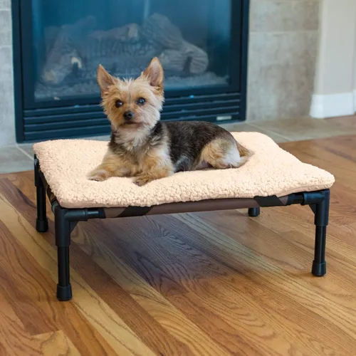 Vista 6 de K&H PET PRODUCTS - Cuna elevada para mascotas con centro de malla, varios tamaños