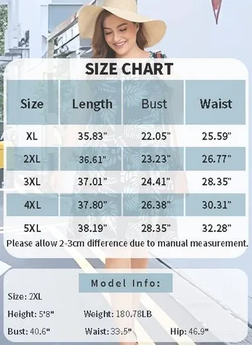 Vista 4 de elescat Plus Size Summer Dresses for Women Sleeveless Pockets Beach Tshirt Tank Sundress