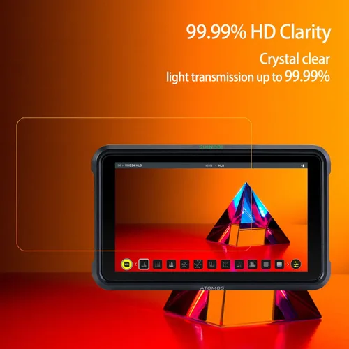 Vista 3 de Protector de pantalla para Atomos Shinobi 5 pulgadas SDI 4K HDMI Camera Monitor, Protector de pantalla de película templada para Atomos Shinobi 5