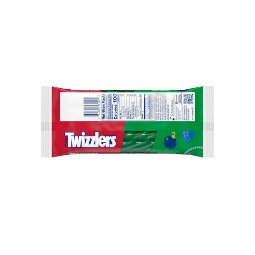 Vista 2 de Regaliz Merry Berry Punch de Munchique, caramelos masticables en forma de twists de tamaño rey – 12 bolsas de 5 oz (60 oz en total) – Dulces