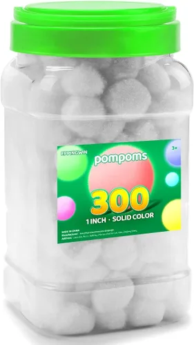 Vista 40 de Eppingwin - 2000 pompones negros, pompones suaves de 1 cm para manualidades, 0.4 pulgadas para proyectos de bricolaje de arte y manualidades (negro)