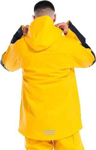 Vista 5 de CAT Chaquetas impermeables Longshore para hombre con costuras soldadas, antebrazos reforzados y bolsillos con cremallera para las manos