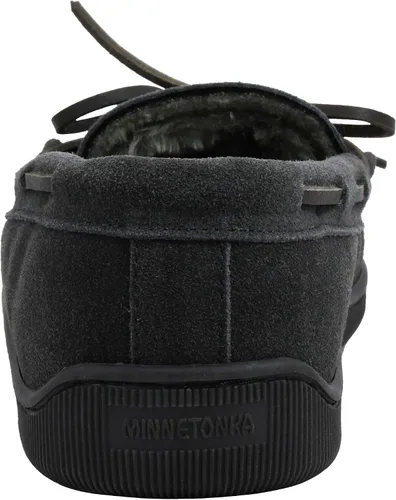 Vista 3 de Minnetonka - Pantuflas con suela rígida y forro de pelo para hombre