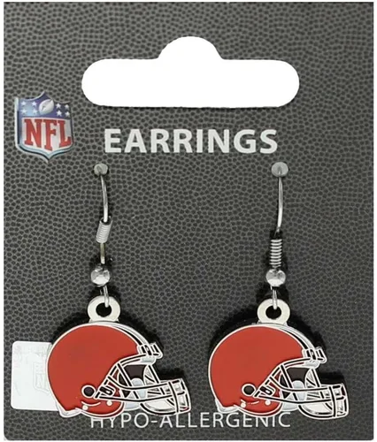 Vista 16 de aminco NFL - Aretes colgantes con logotipo de la NFL para mujer
