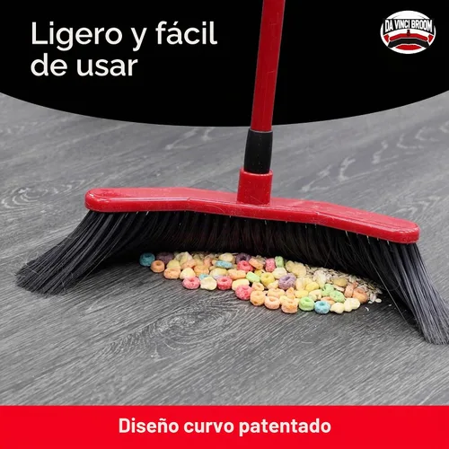 Vista 4 de Da Vinci Broom con juego combinado de recogedor, cabezal curvado de 16