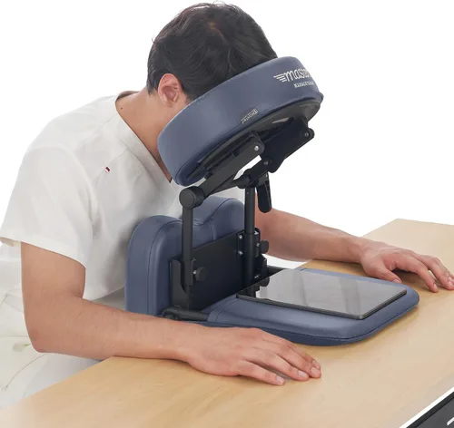 Vista 4 de Kit de masaje portátil de masaje boca abajo para escritorio y mesa, almohada facial para dormir en la oficina, boca abajo después de una cirugía