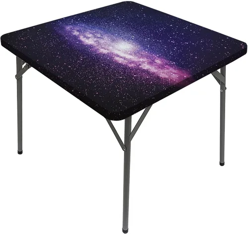 Vista 21 de Mantel cuadrado con diseño de galaxia y espiral, diseño de planeta y espiral, para mesa de 24 x 24 pulgadas, para restaurantes, picnic, patio