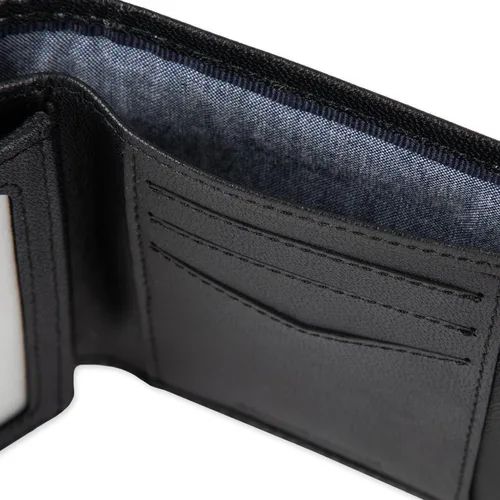 Vista 5 de Haggar Billetera triple RFID de cuero para hombre